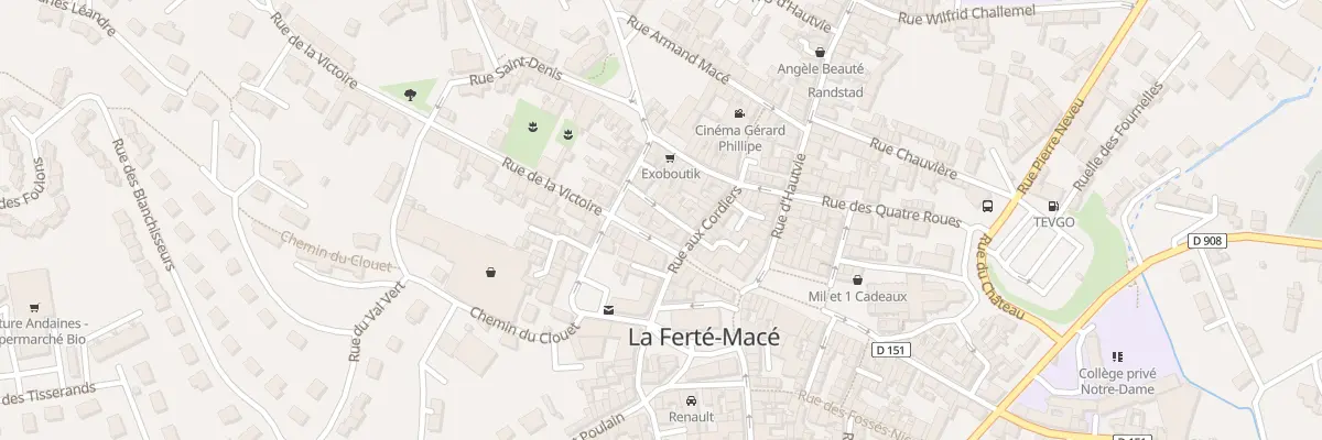 Plan du 3 Rue Palluel à La Ferté Macé