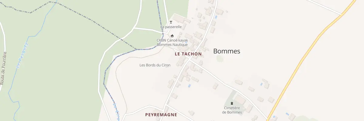 Plan du 1021 Rte des Bords du Ciron à Bommes