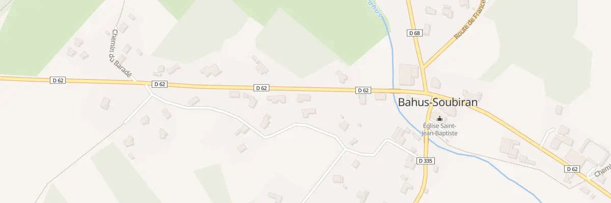Plan du 169 Rte de Damoulens à Bahus-Soubiran