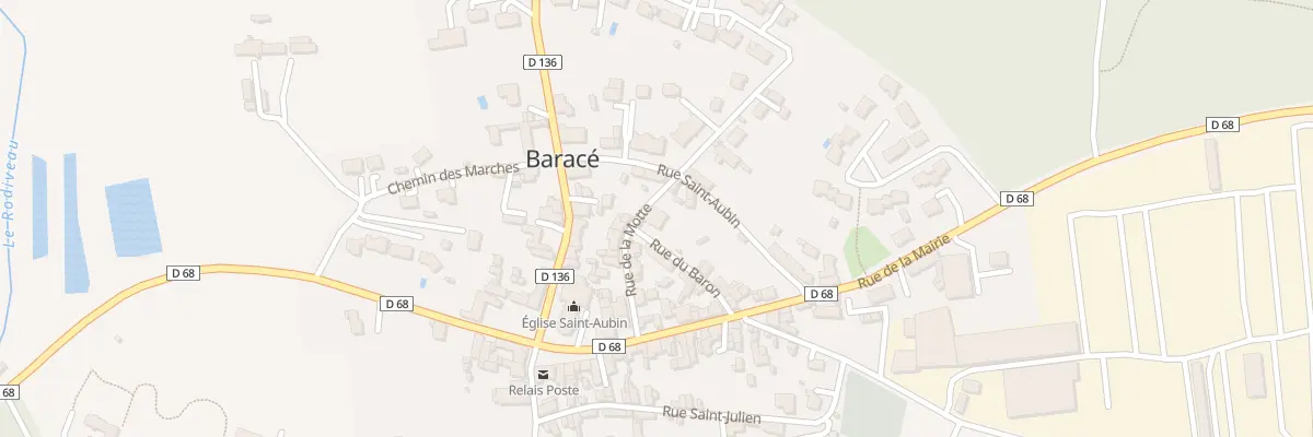 Plan du 6 Rue du Baron à Baracé