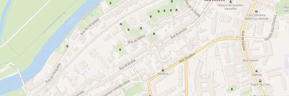 Plan du 74 Rue Branville à Caen