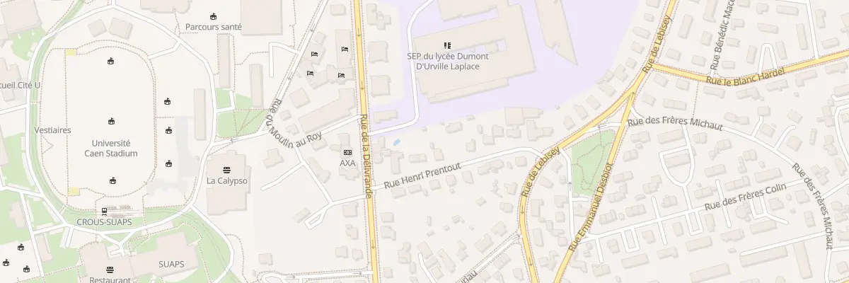Plan du 5 Rue Henri Prentout à Caen