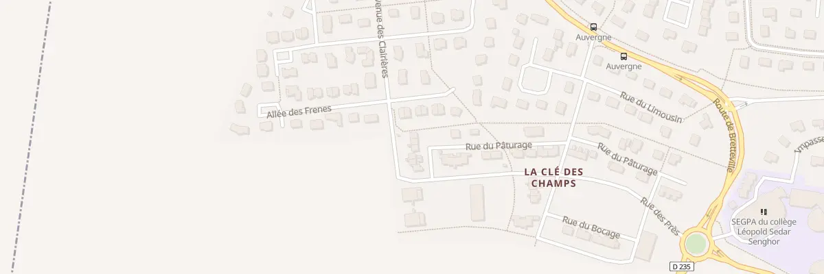 Plan du 12 Rue du Pâturage à Ifs