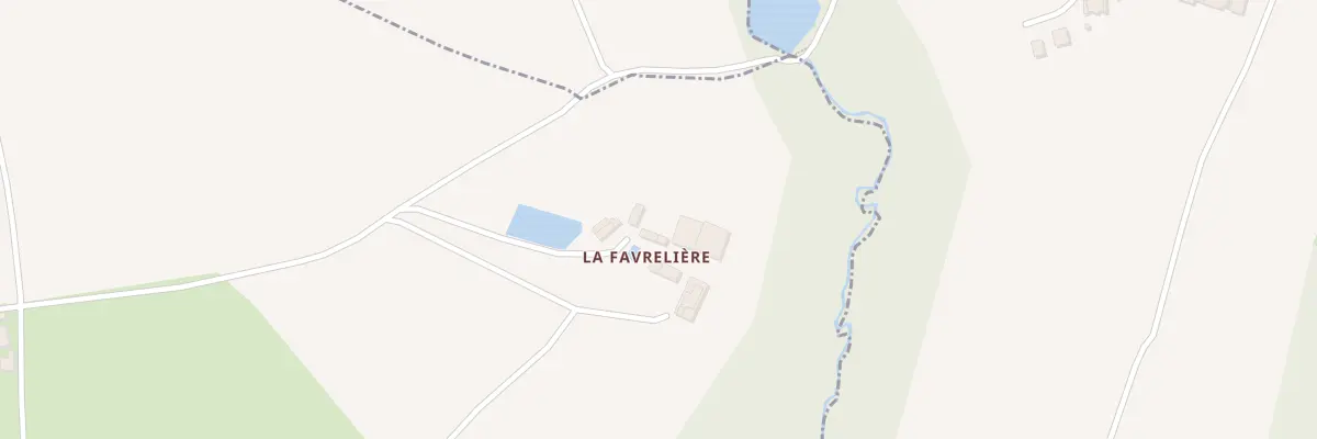 Plan de La Favrelière à Champdeniers