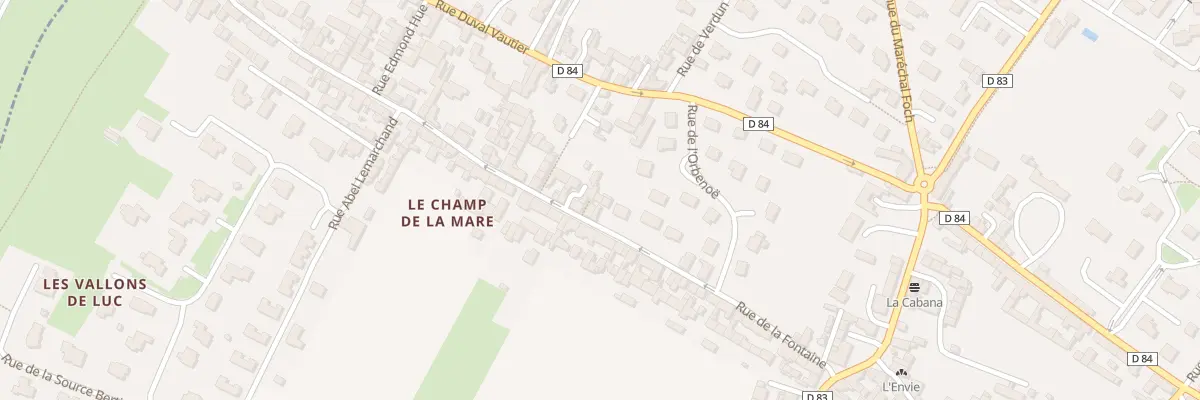 Plan du 22 Rue de la Fontaine à Luc-sur-Mer