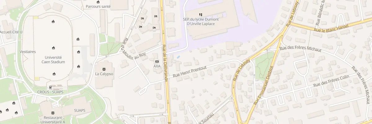 Plan du 3 Rue Henri Prentout à Caen