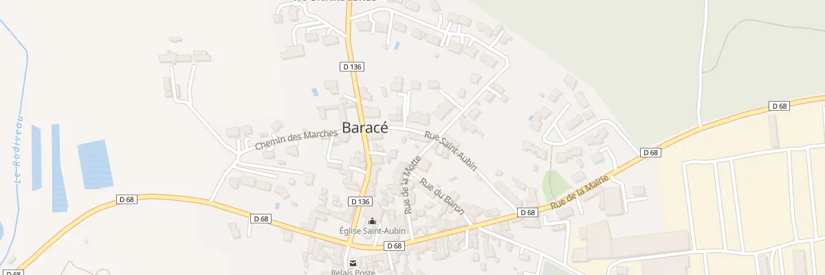Plan du 1 Rue Saint-Aubin à Baracé