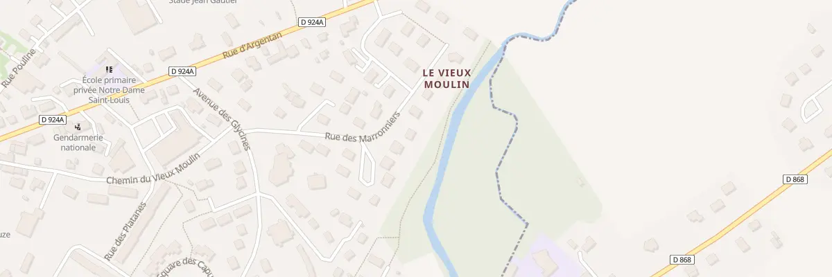 Plan du 12 Rue des Marronniers à Briouze