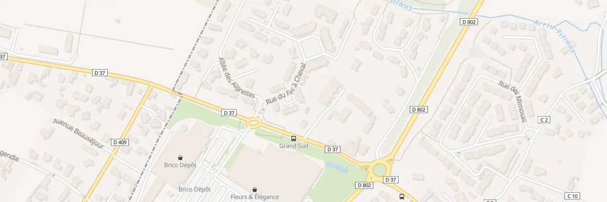 Plan du 12 Rue du Fer À Cheval à Mazères-Lezons