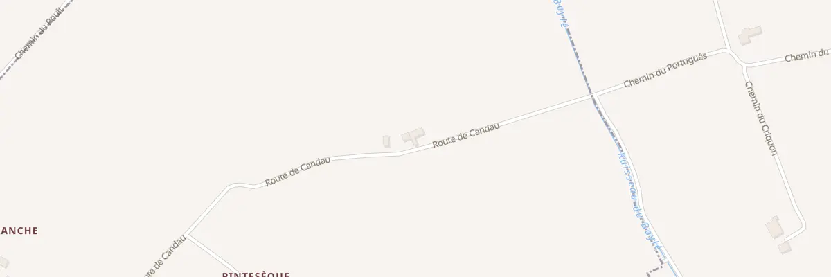 Plan du 631 Rte de Candau à Duhort-Bachen