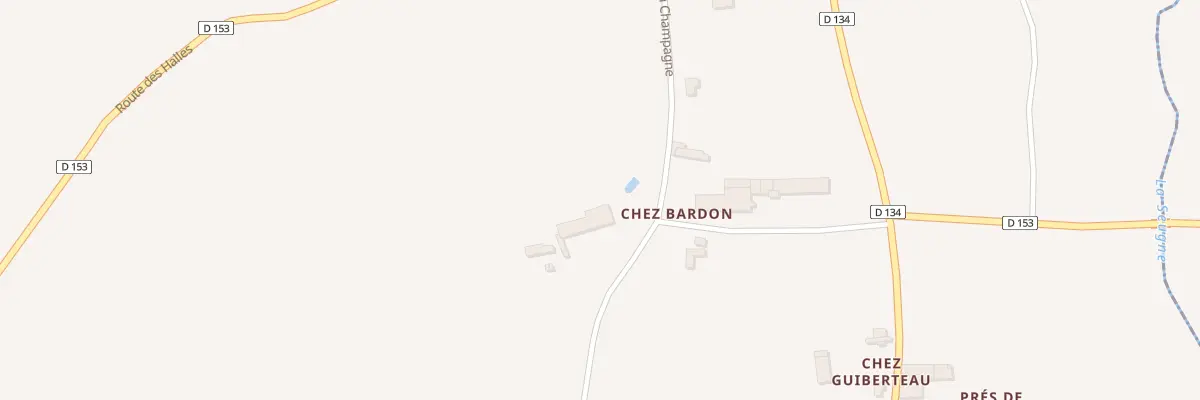 Plan du 5023 Chez Bardon à Chaunac
