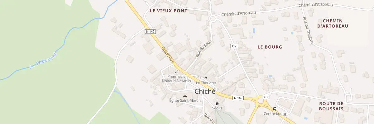 Plan du 3 Rue du Four à Chiché