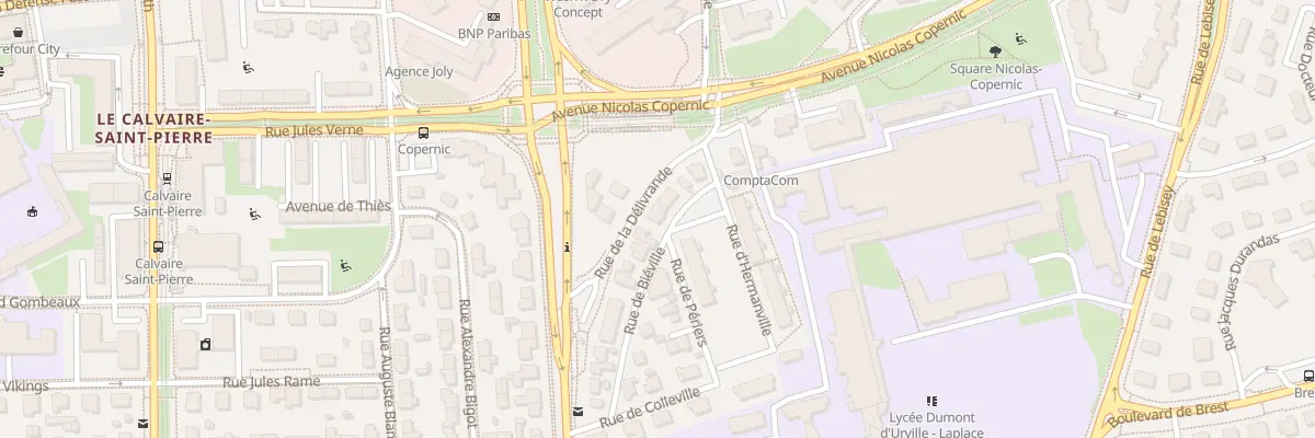 Plan du 154 Rue de la Délivrande à Caen