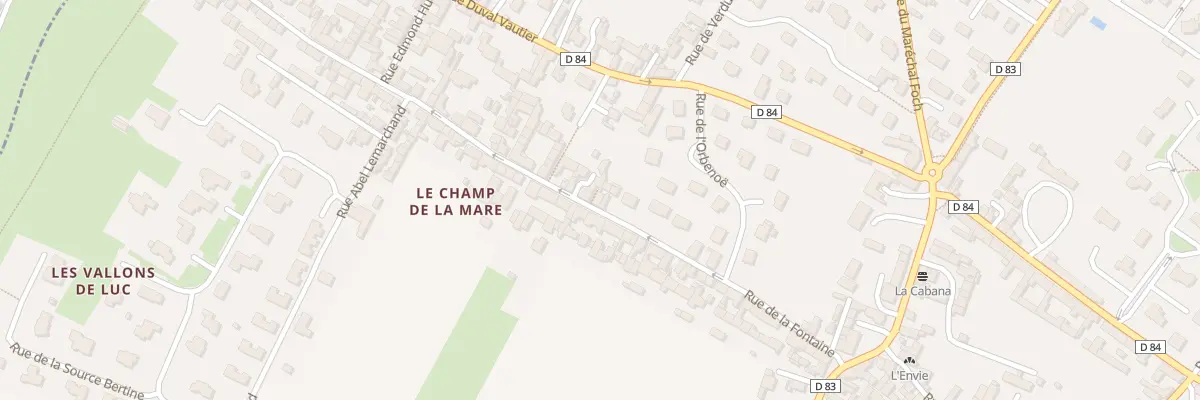 Plan du 20 Rue de la Fontaine à Luc-sur-Mer