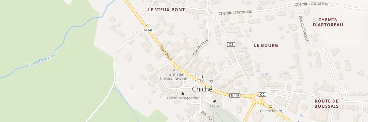 Plan du 1 Rue du Four à Chiché