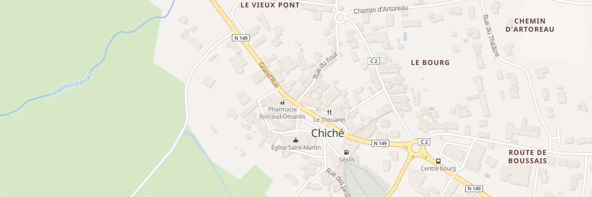 Plan du 1B Rue du Four à Chiché