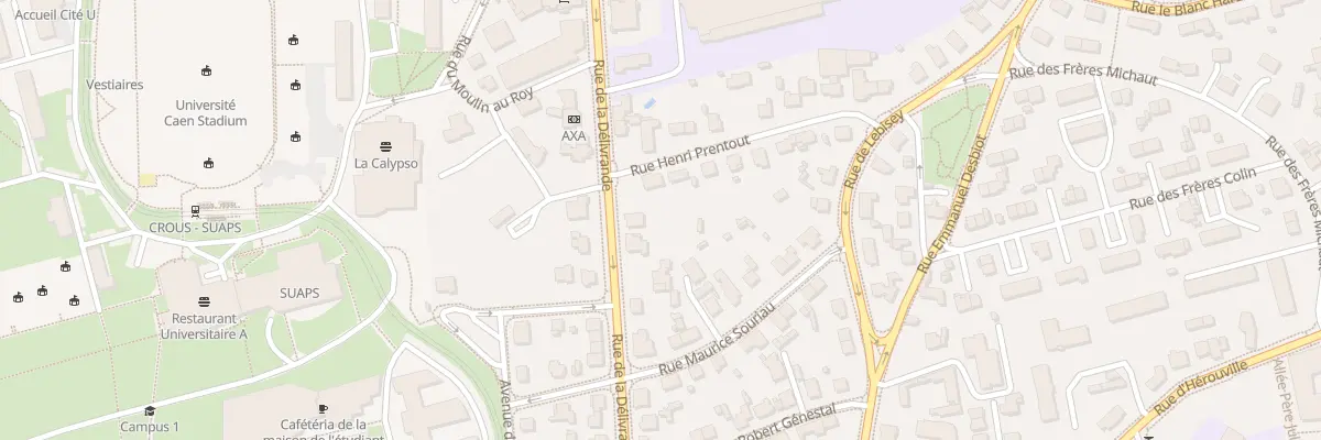 Plan du 94 Rue de la Délivrande à Caen