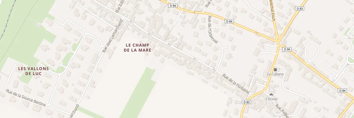 Plan du 47 Rue de la Fontaine à Luc-sur-Mer