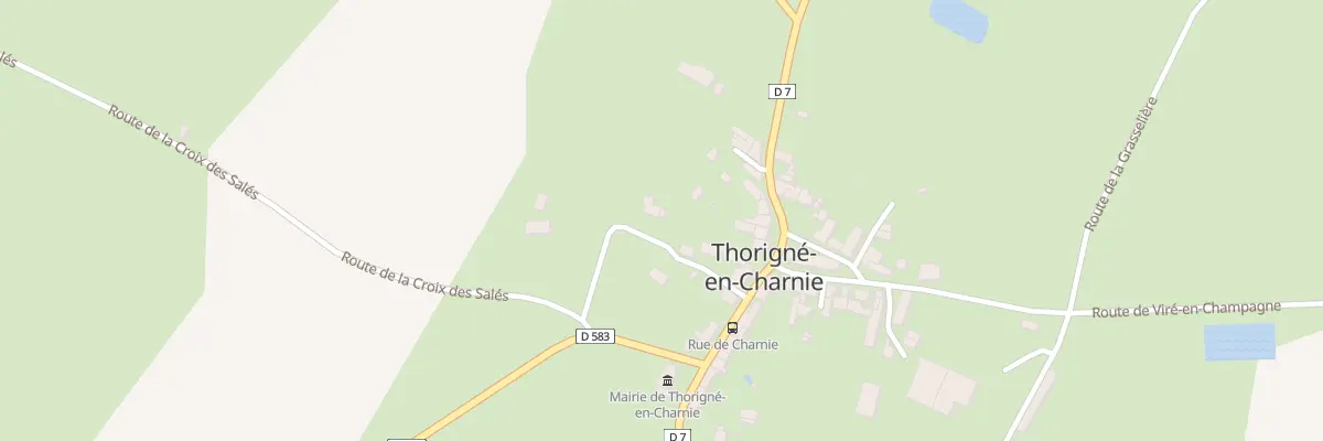 Plan du Bourg à Thorigné-en-Charnie