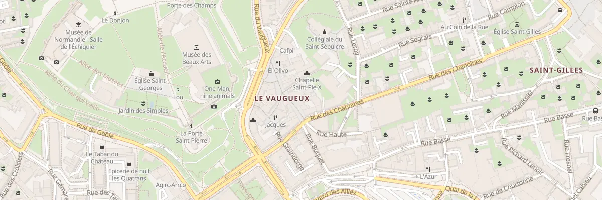 Plan du 8 Rue du Vaugueux à Caen