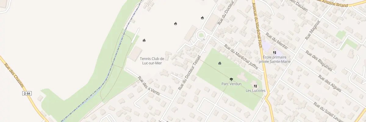 Plan du 20 Rue du Docteur Tessel à Luc-sur-Mer