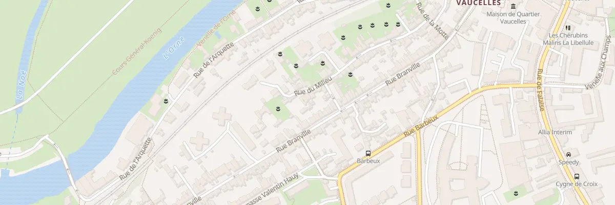 Plan du 57 Rue du Milieu à Caen