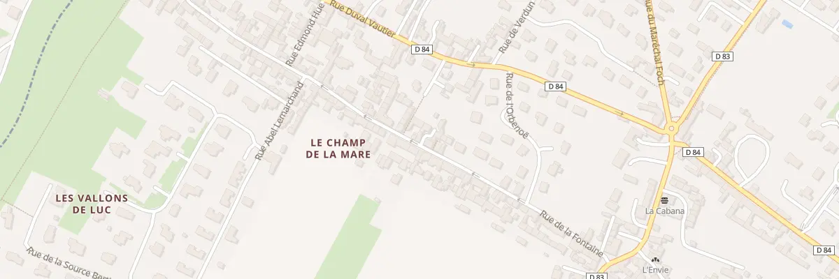 Plan du 32 Rue de la Fontaine à Luc-sur-Mer