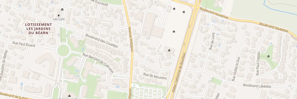 Plan du 24 Rue de Mourenx à Pau
