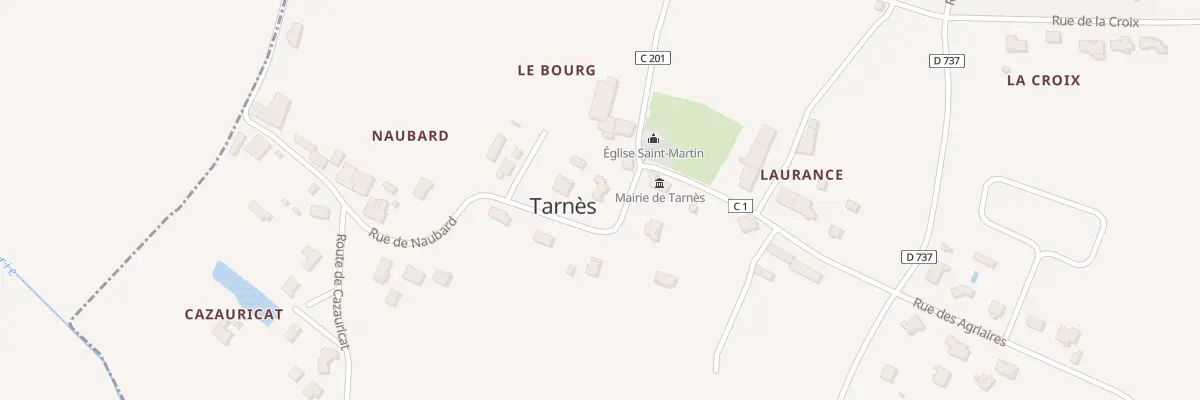 Plan du 42 Rue de Naubard à Tarnès