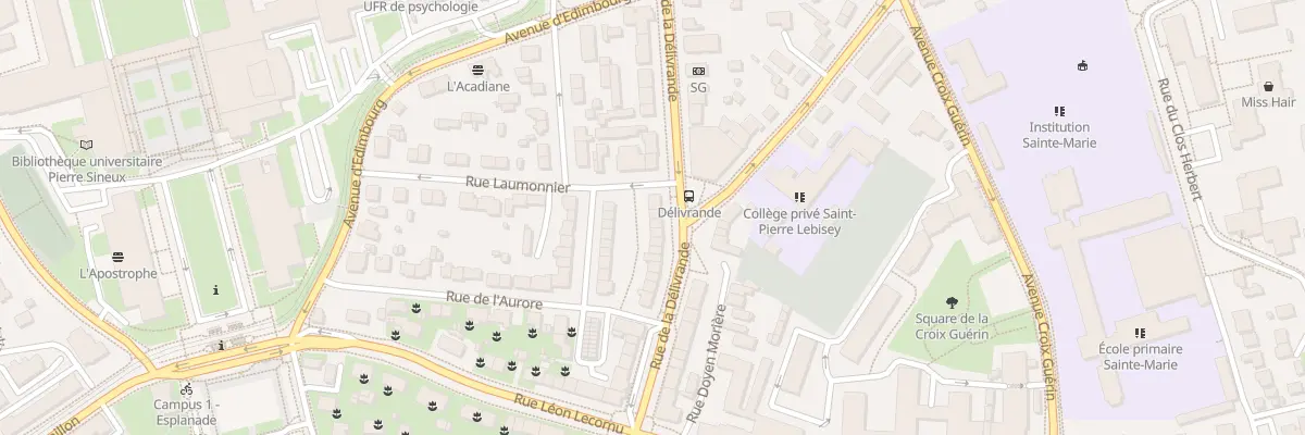 Plan du 29 Rue de la Délivrande à Caen