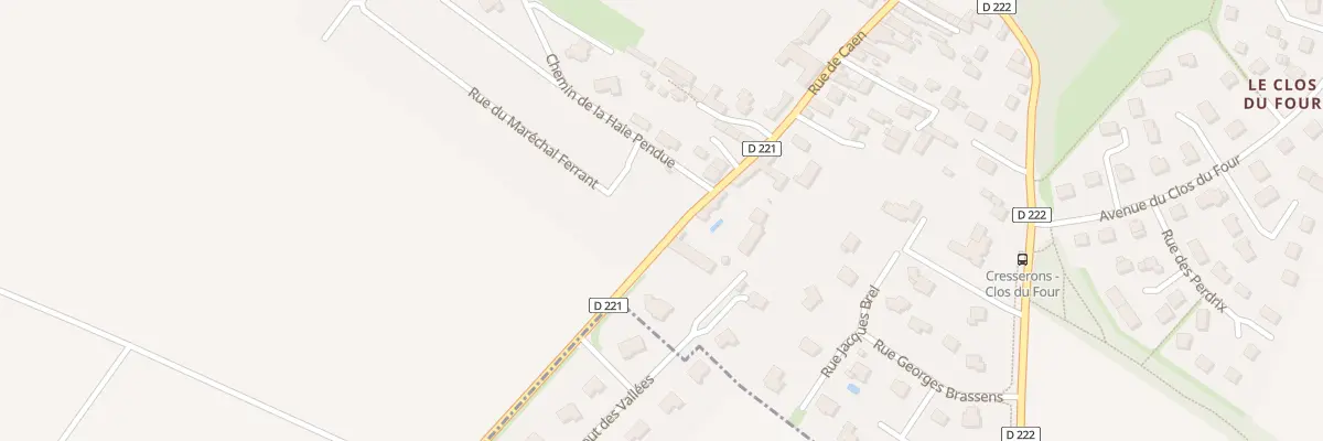 Plan du 2 Rue du Maréchal Ferrant à Cresserons
