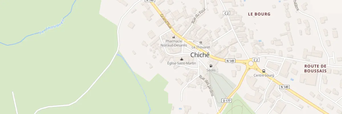 Plan du 1B Rue du Presbytère à Chiché