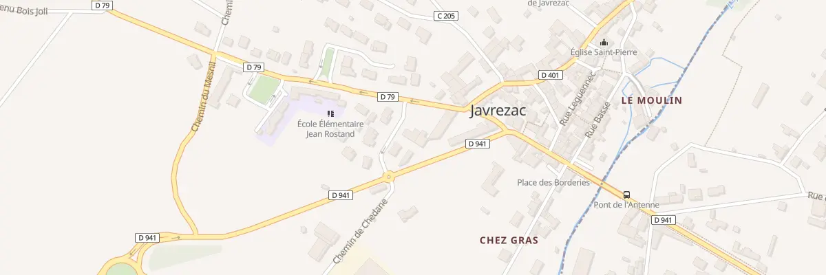 Plan du 1B Rue des Ecoles à Javrezac