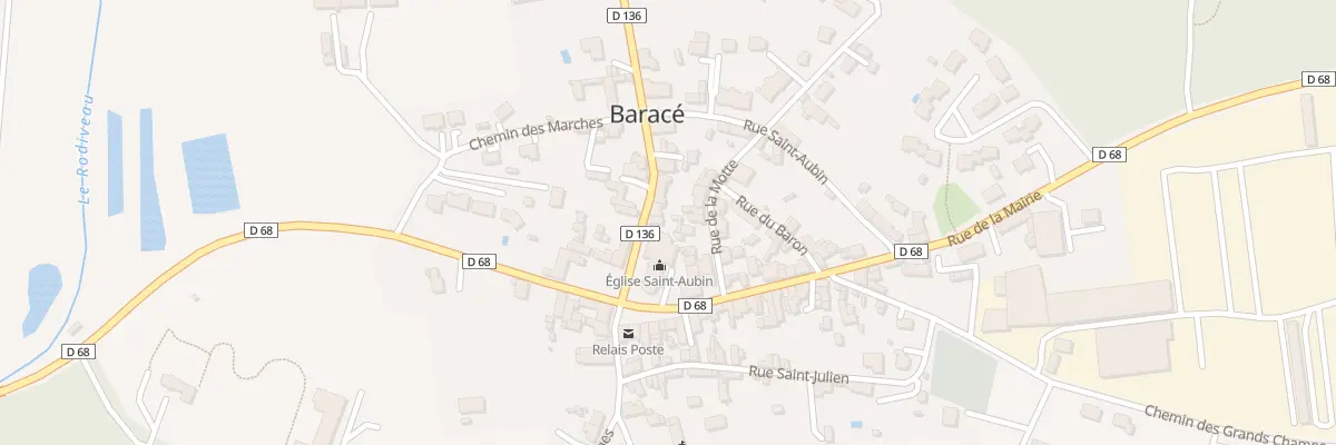 Plan du 2 Rue des Ecoles à Baracé