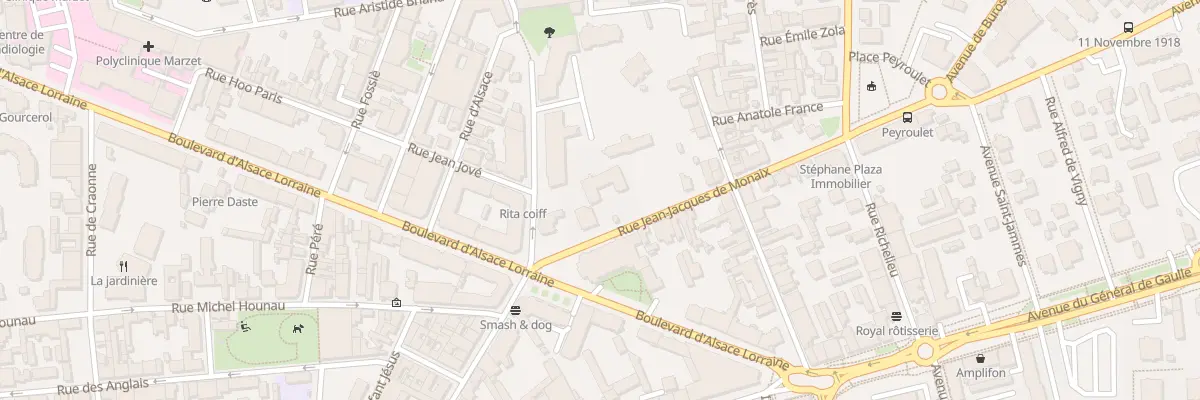 Plan du 24 Rue Jean-Jacques de Monaix à Pau