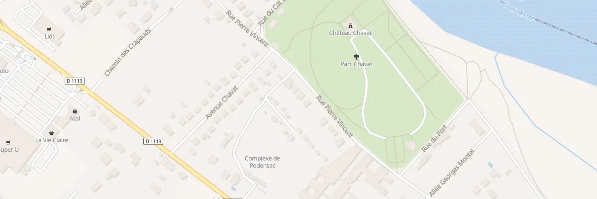 Plan du 17 Rue Pierre Vincent à Podensac