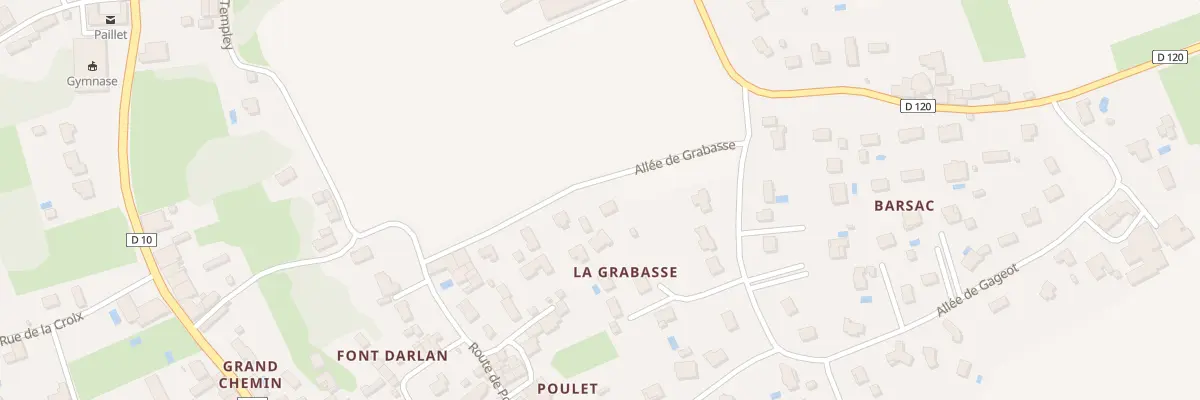 Plan du 12 All de Grabasse à Paillet
