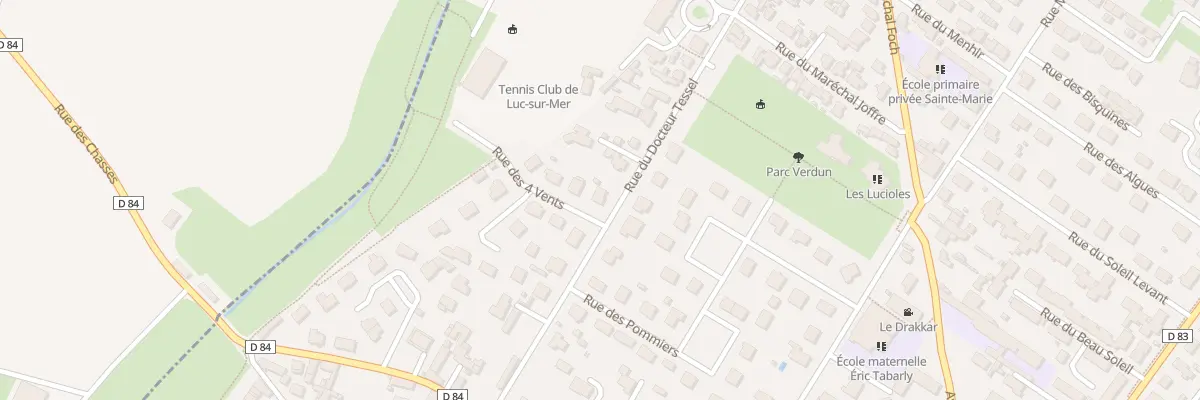 Plan du 28 Rue du Docteur Tessel à Luc-sur-Mer