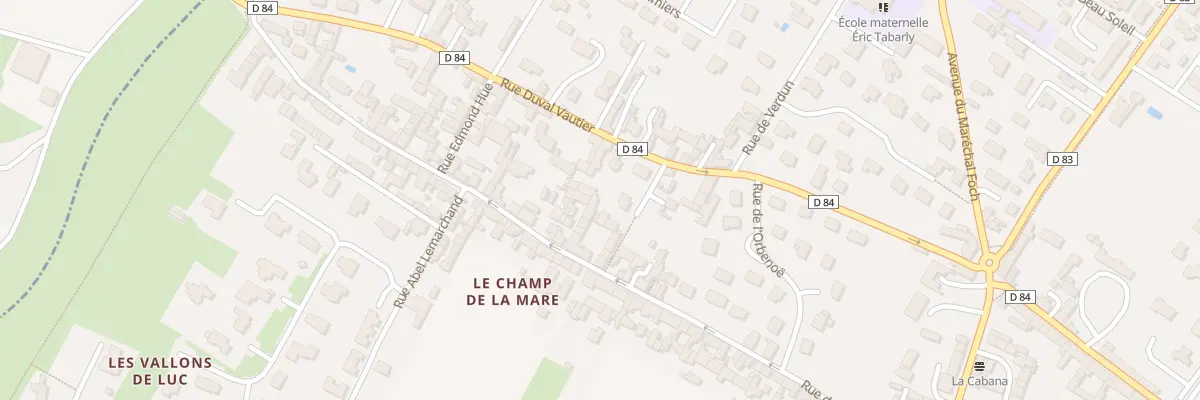 Plan du 38 Rue de la Fontaine à Luc-sur-Mer