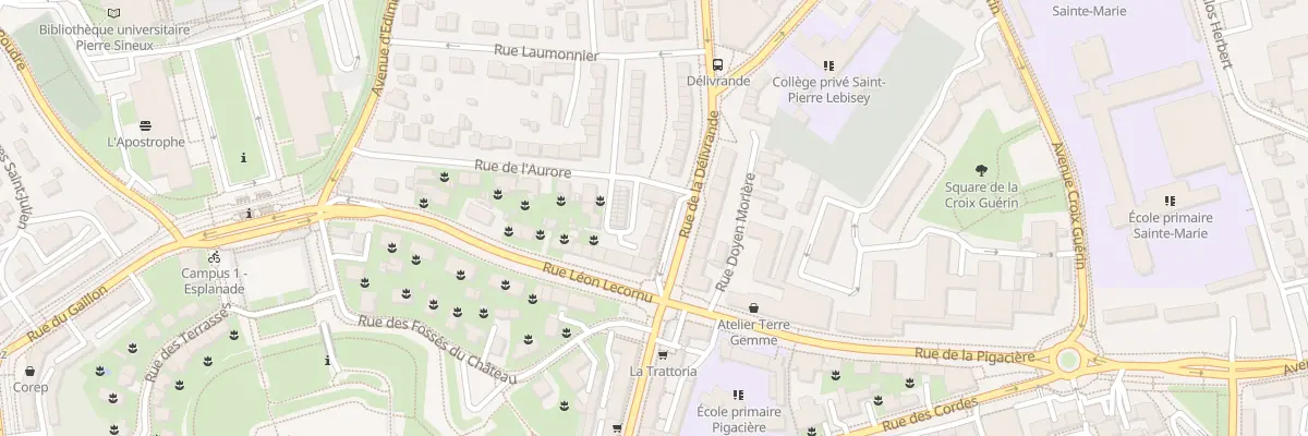 Plan du 5 Rue de la Délivrande à Caen