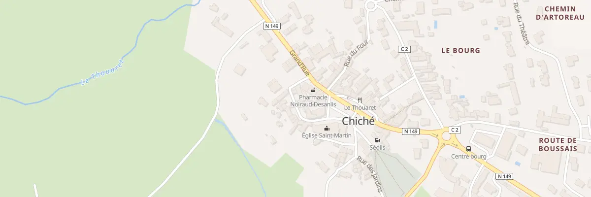 Plan du 8 Rue du Presbytère à Chiché