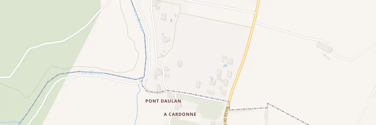 Plan du 2 Le Pont Daulan à Bommes