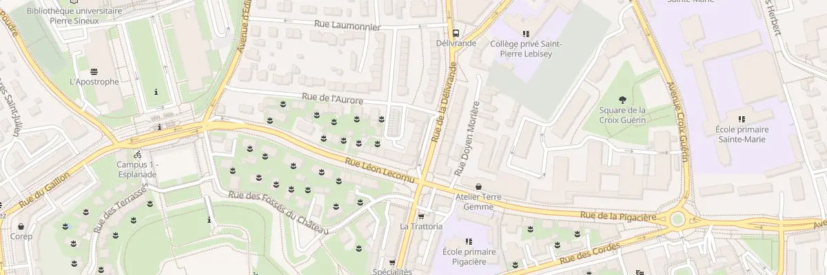 Plan du 3 Rue de la Délivrande à Caen