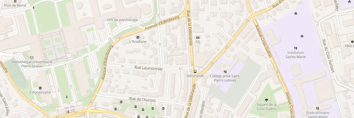 Plan du 35 Rue de la Délivrande à Caen