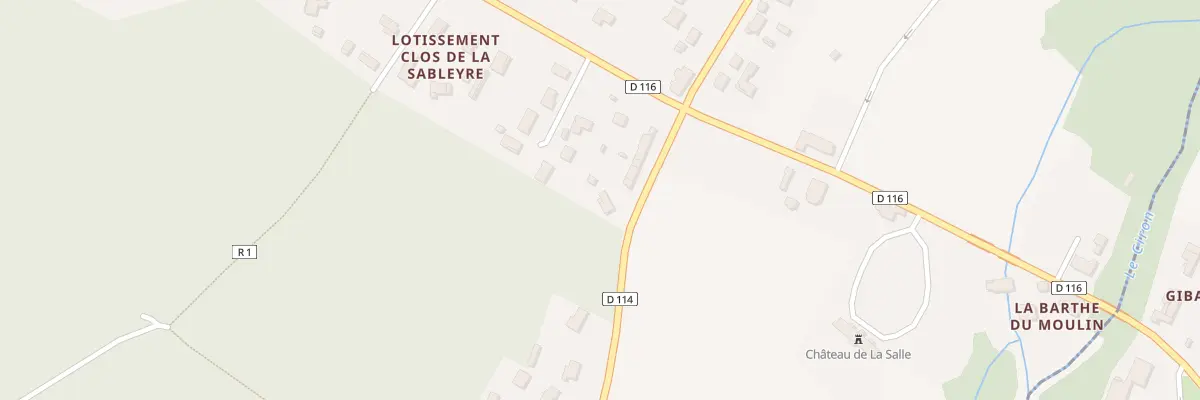 Plan du 614 Rte du Tursan à Pujols-sur-Ciron