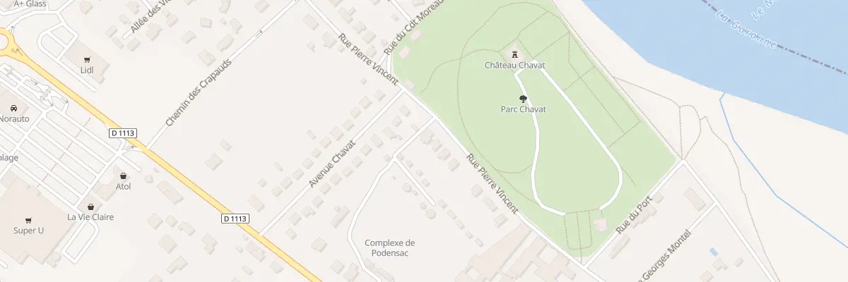 Plan du 21 Rue Pierre Vincent à Podensac