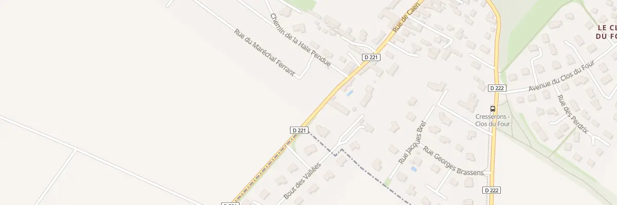 Plan du 1B Rue du Maréchal Ferrant à Cresserons