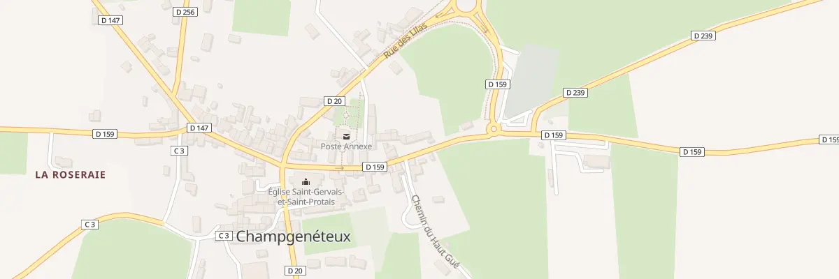 Plan du 21 Rue des Rosiers à Champgenéteux