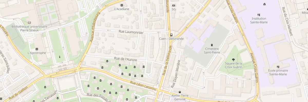 Plan du 6 Rue Doyen Barbeau à Caen