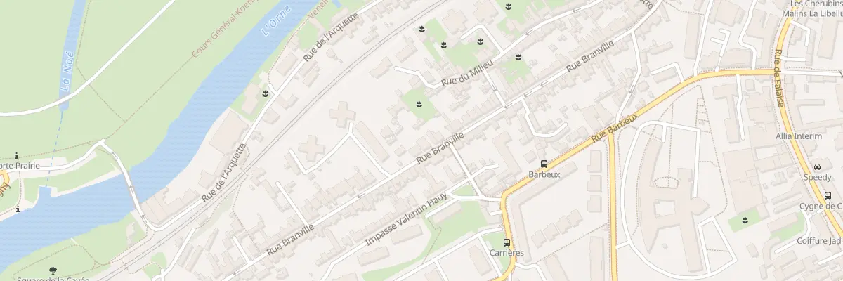 Plan du 90 Rue Branville à Caen